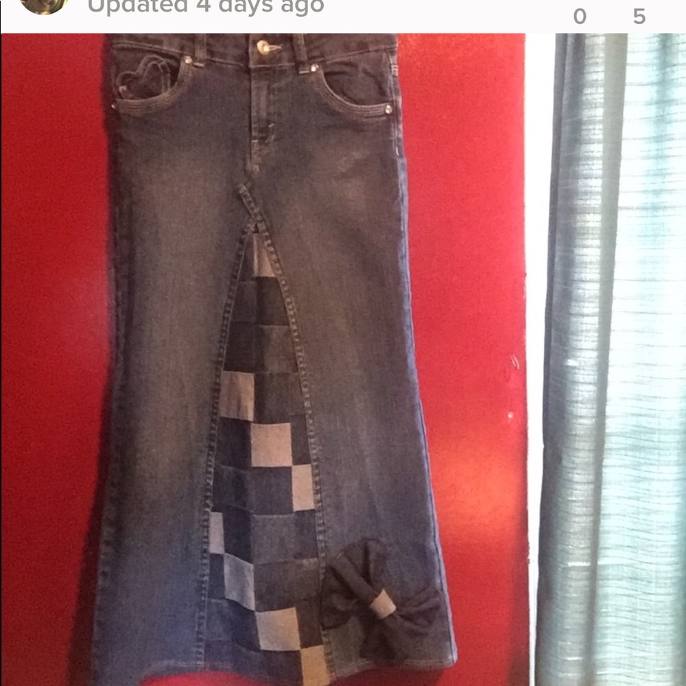 Upcycled jean skirts . Prices firm on these ! - Picture 5 of 8